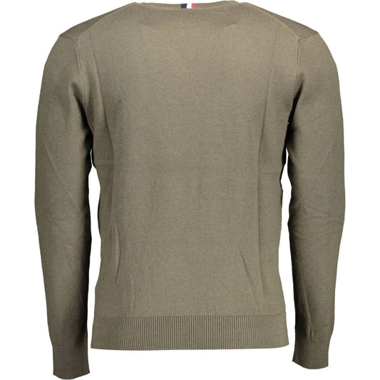 Classic Green Cotton Cashmere Sweater