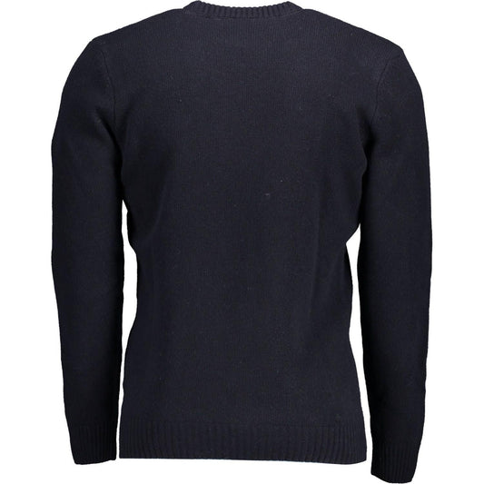 Chic Blue Wool Blend Round Neck Sweater U.S. POLO ASSN.