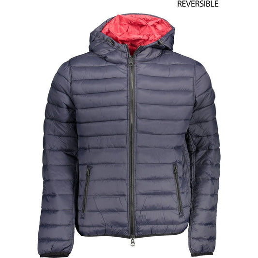 Reversible Blue-Red Casual Jacket