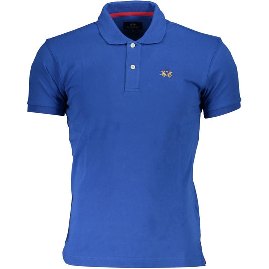 Slim Fit Embroidered Polo with Contrast Details