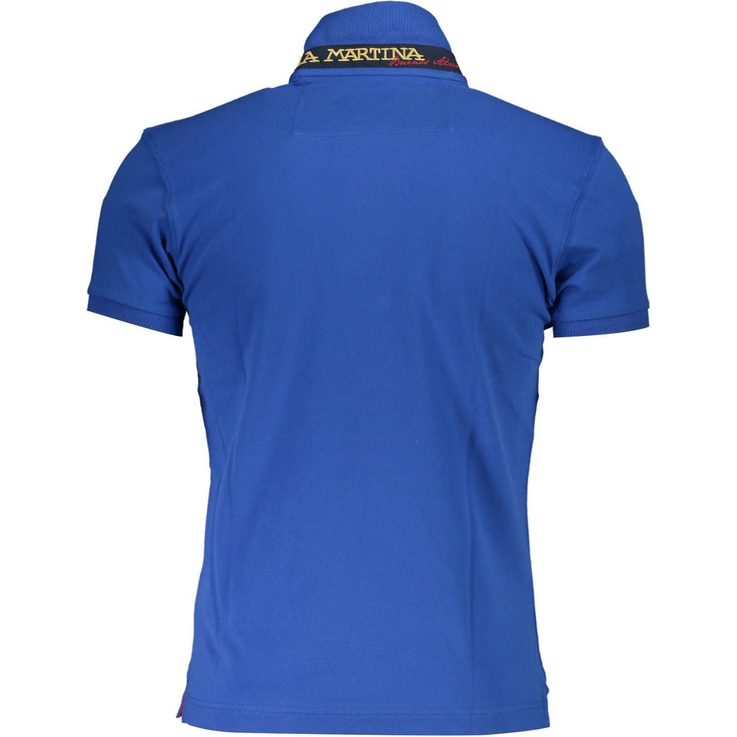 Slim Fit Embroidered Polo with Contrast Details