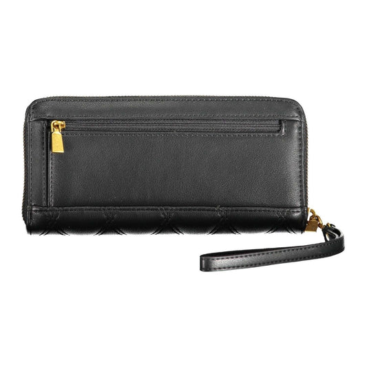 Chic Contrasting Details Zip Wallet