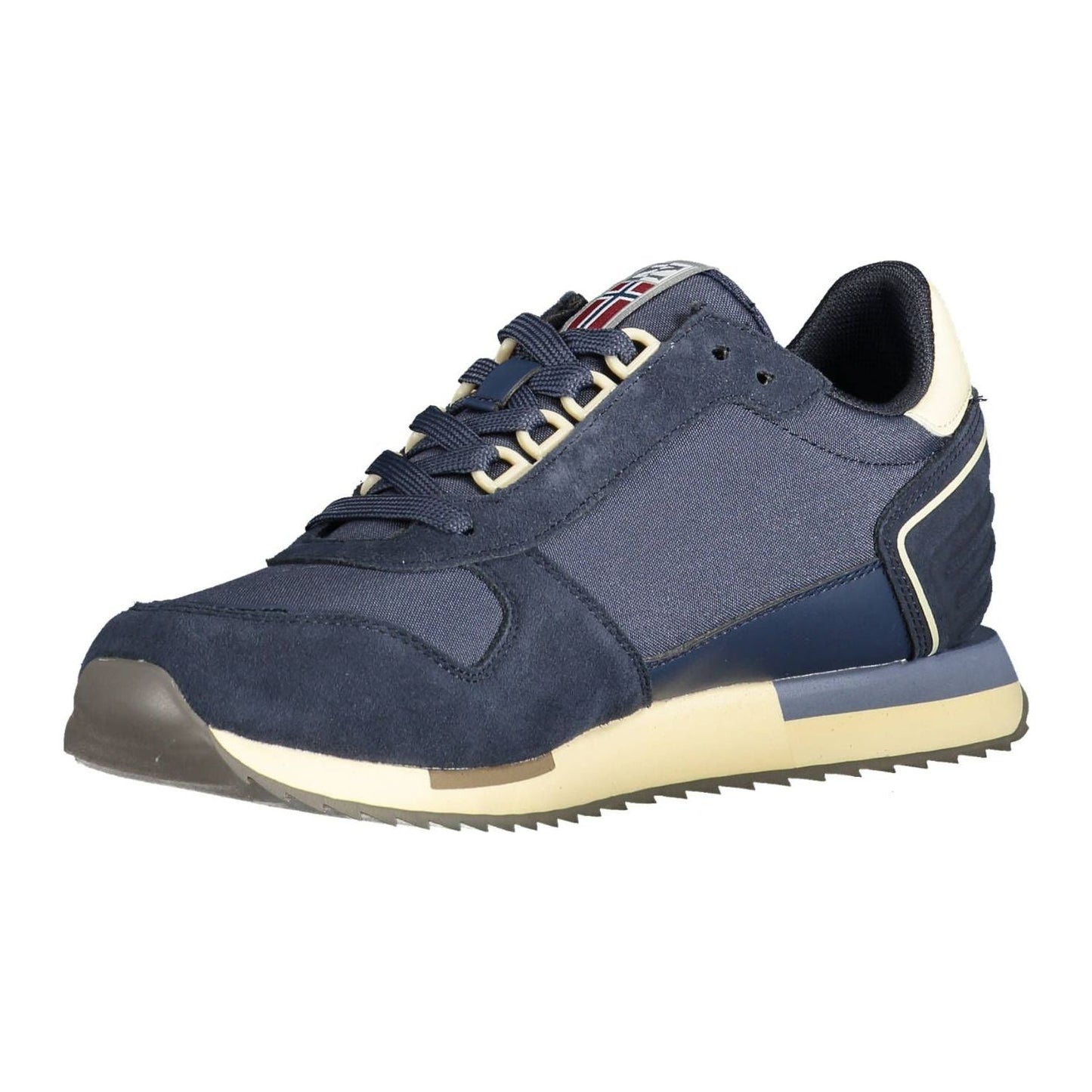 Sleek Blue Sneakers with Contrasting Details