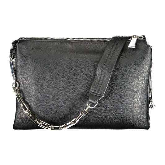 Elegant Chain-Handle Black Shoulder Bag