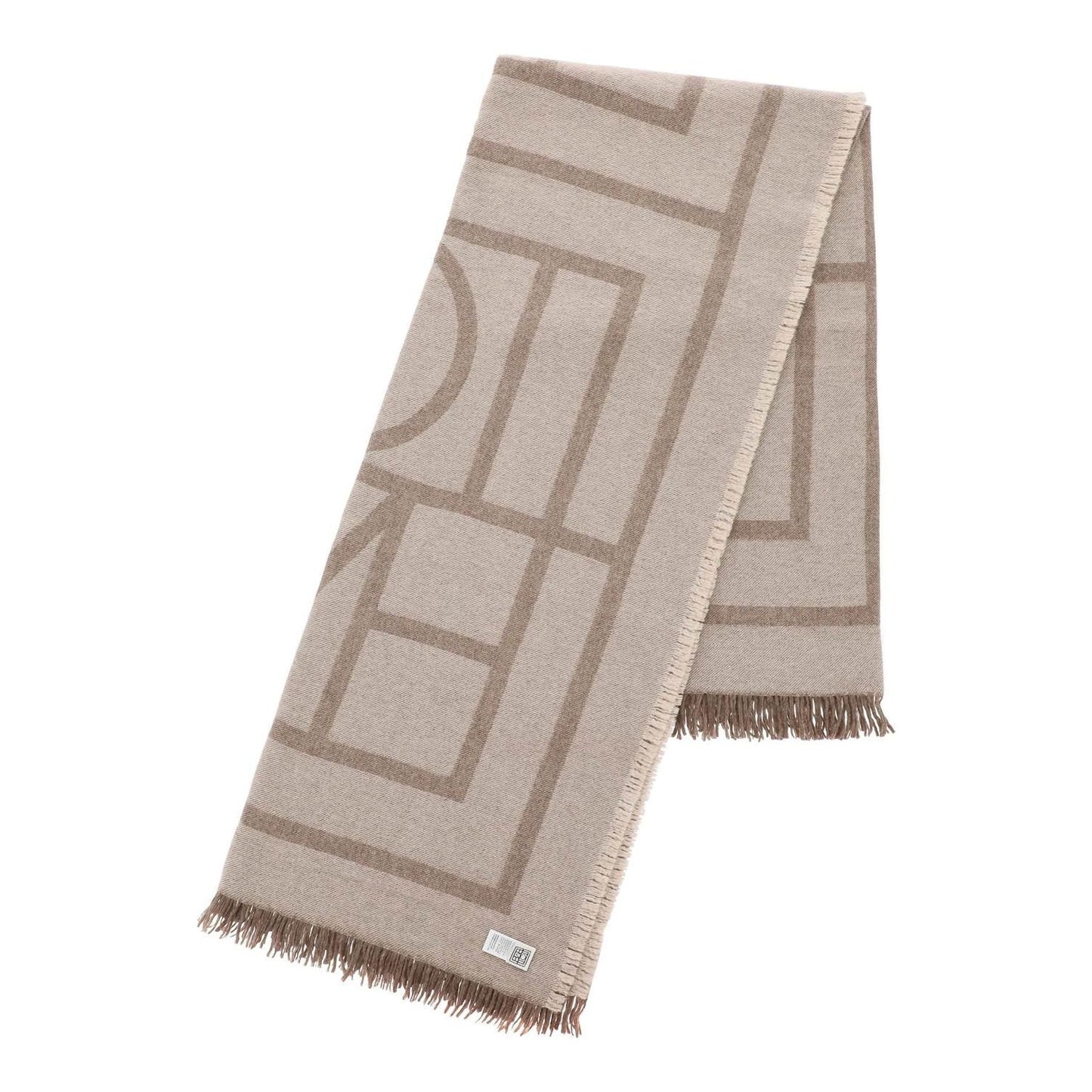 Toteme cashmere blend monogram scarf Scarves Hats & Gloves Toteme