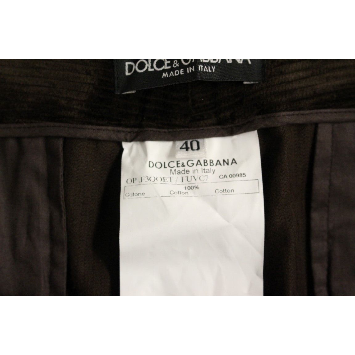 Elegant Brown Cotton Trousers