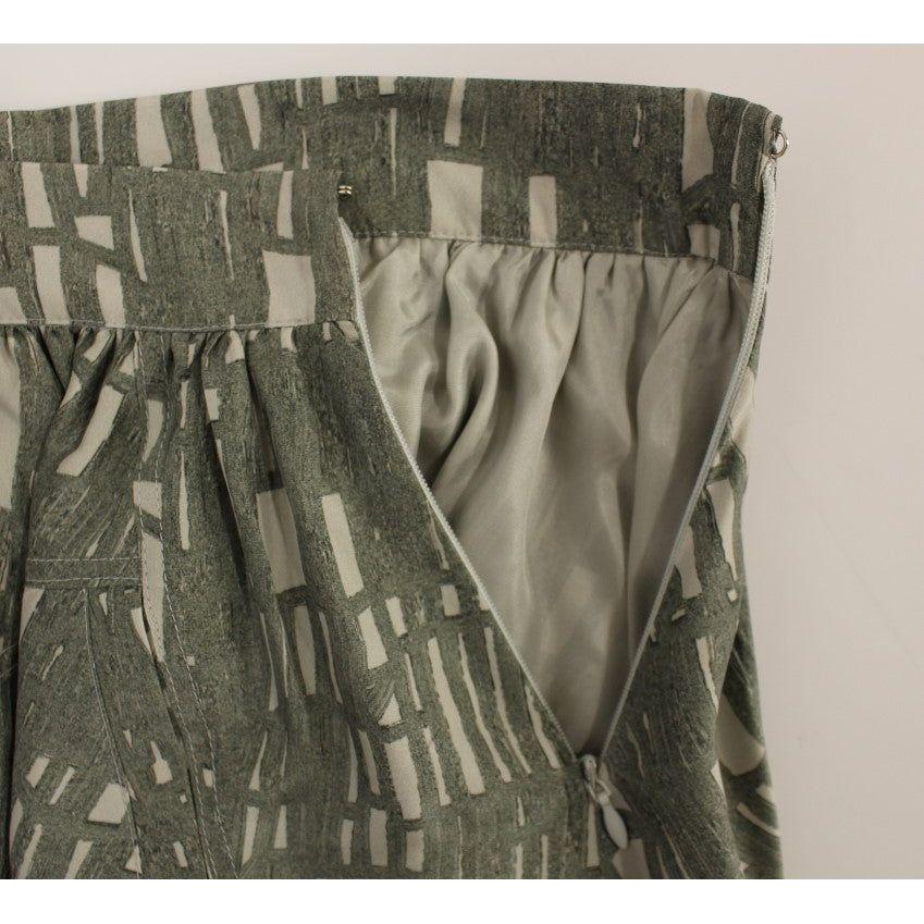 Comeforbreakfast Gray Mini Short A-Line Skirt