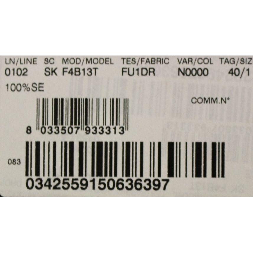 Dolce & Gabbana Black Silk Transparent Above Knees Skirt