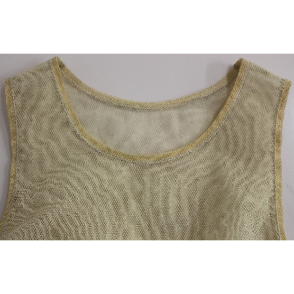 Elegant Beige Tank Top Blouse