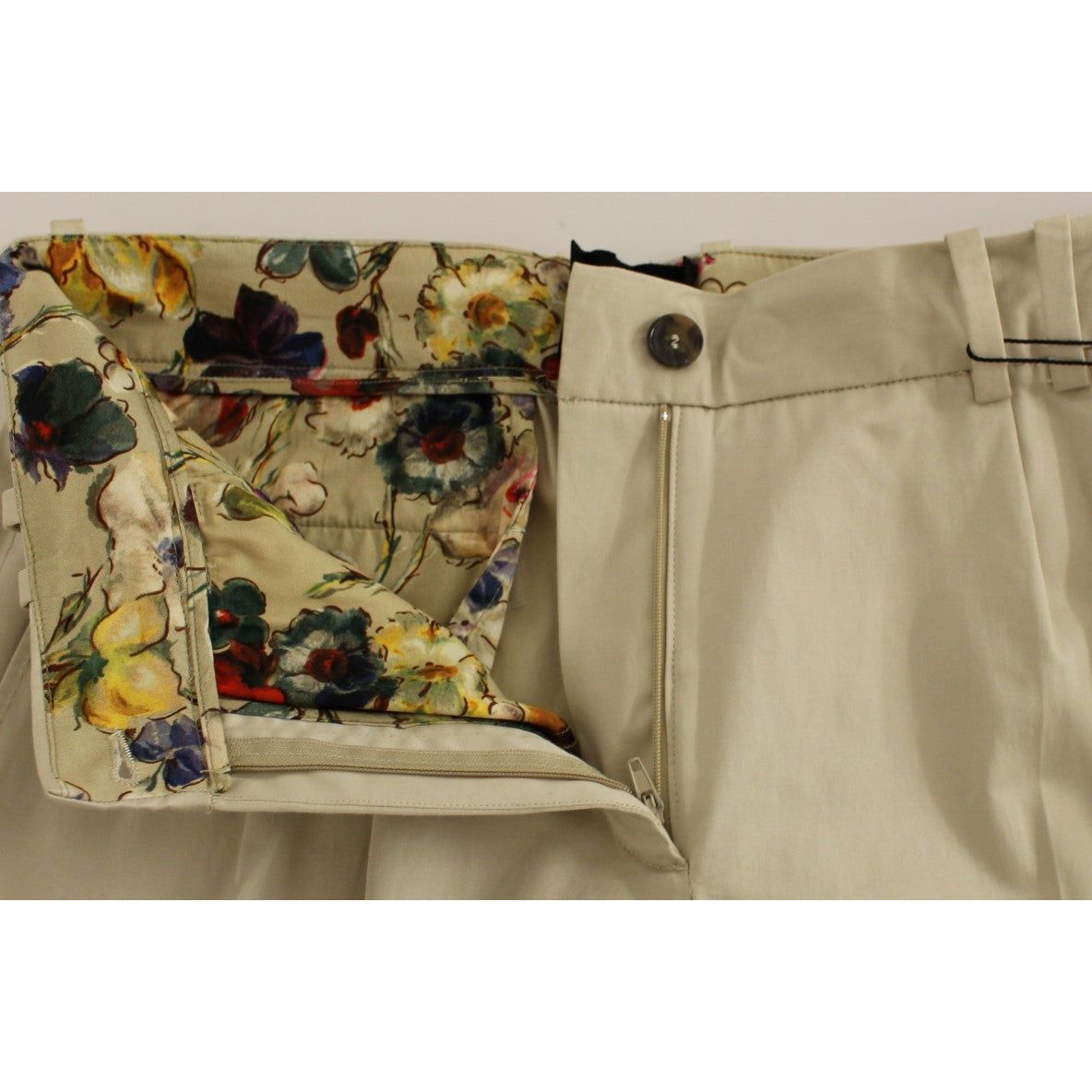 Dolce & Gabbana Elegant Beige Regular Fit Cotton Pants Jeans & Pants beige-cotton-chinos-pants
