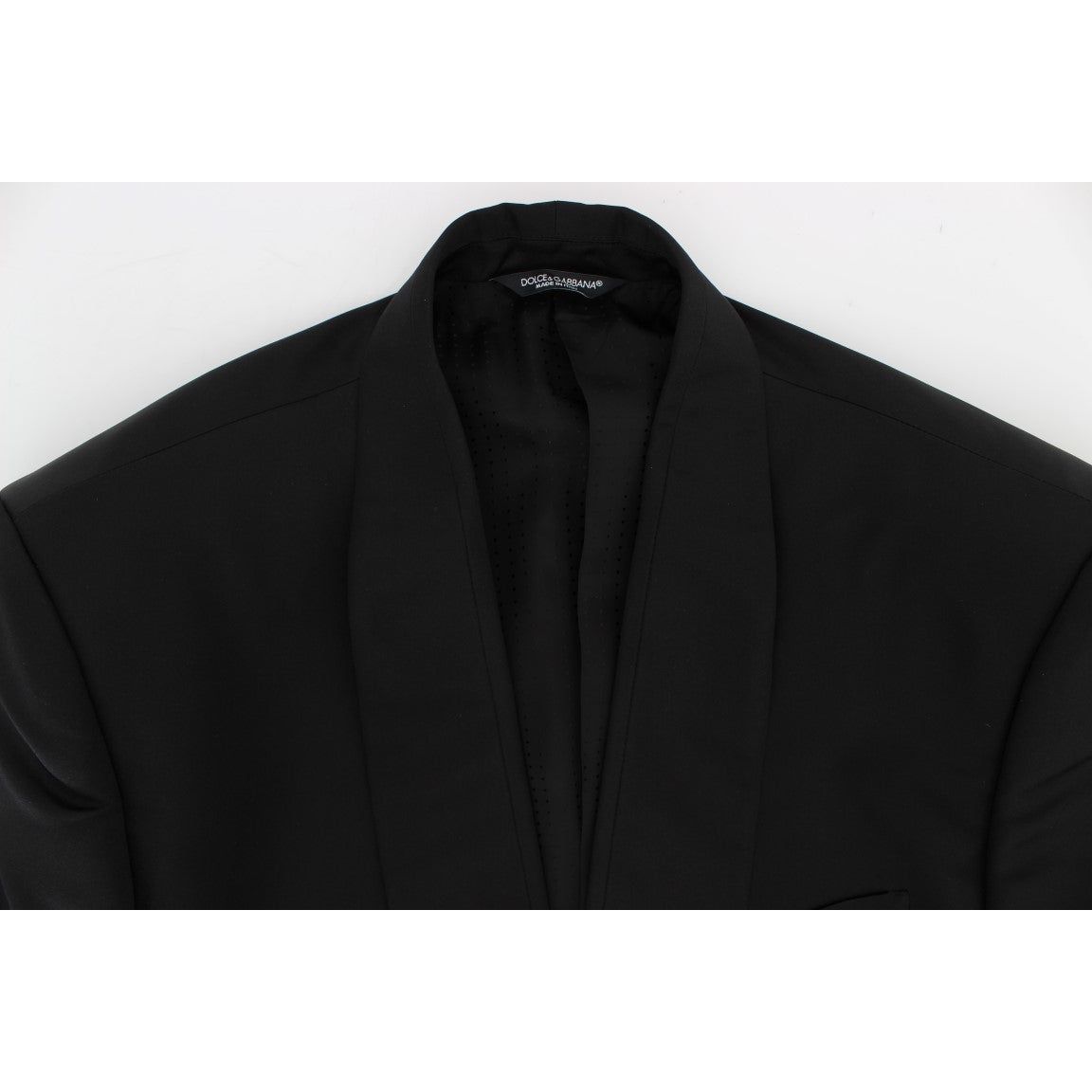 Exclusive Black Silk One Button Blazer