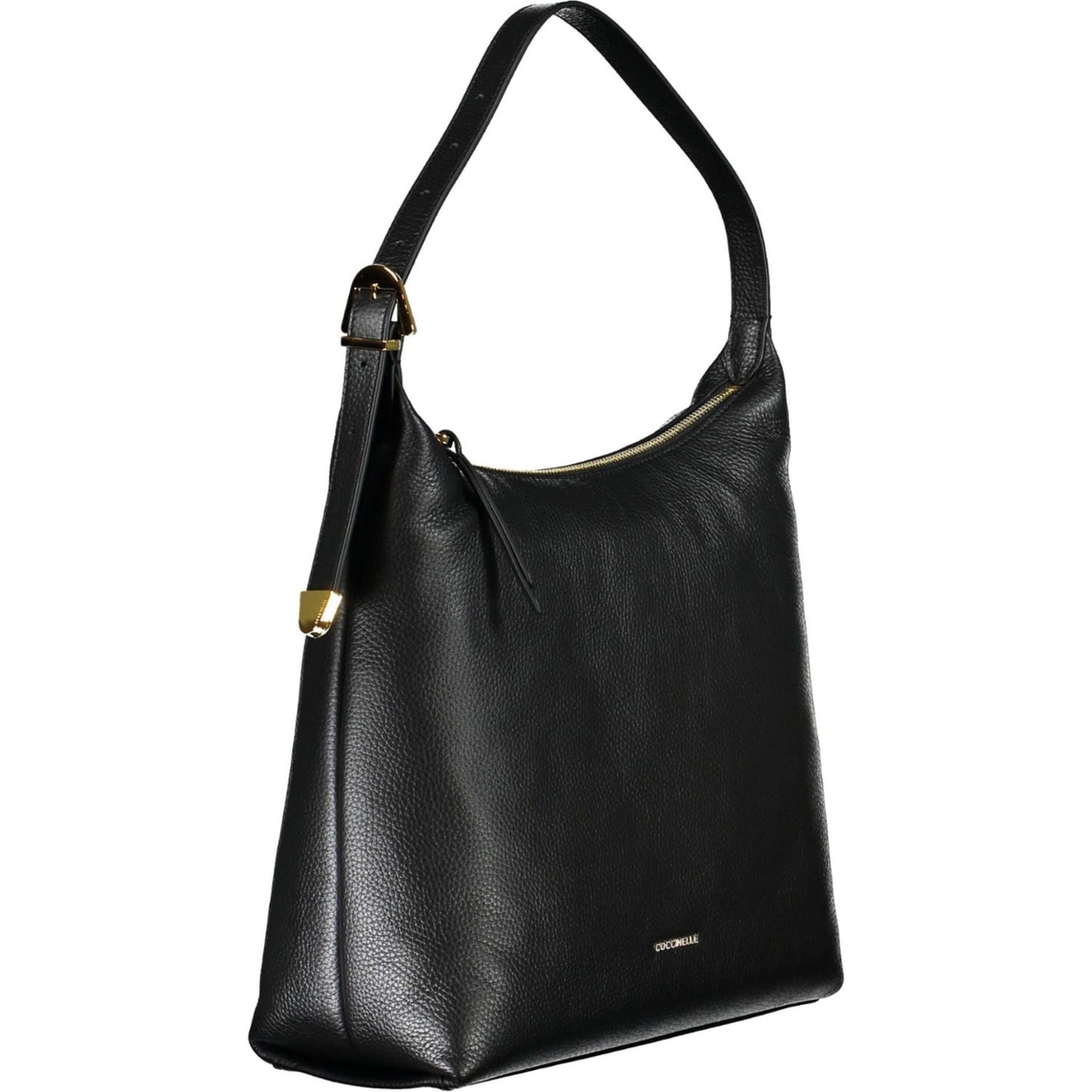 Elegant Black Leather Shoulder Bag