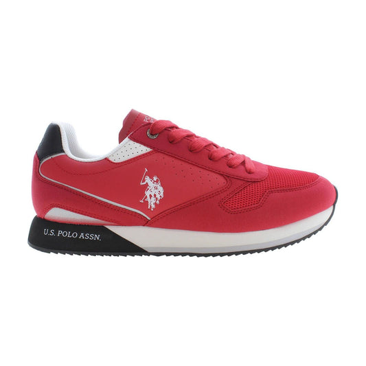 U.S. POLO ASSN. Elegant Pink Lace-Up Sports Sneakers U.S. POLO ASSN.