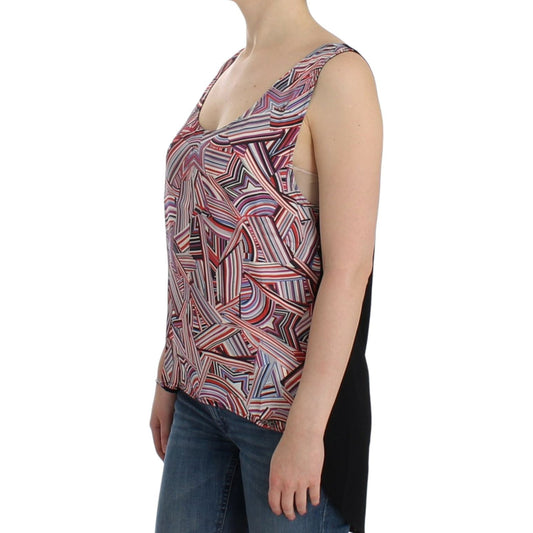 Costume National Chic Multicolor Sleeveless Top multicolor-sleeveless-top