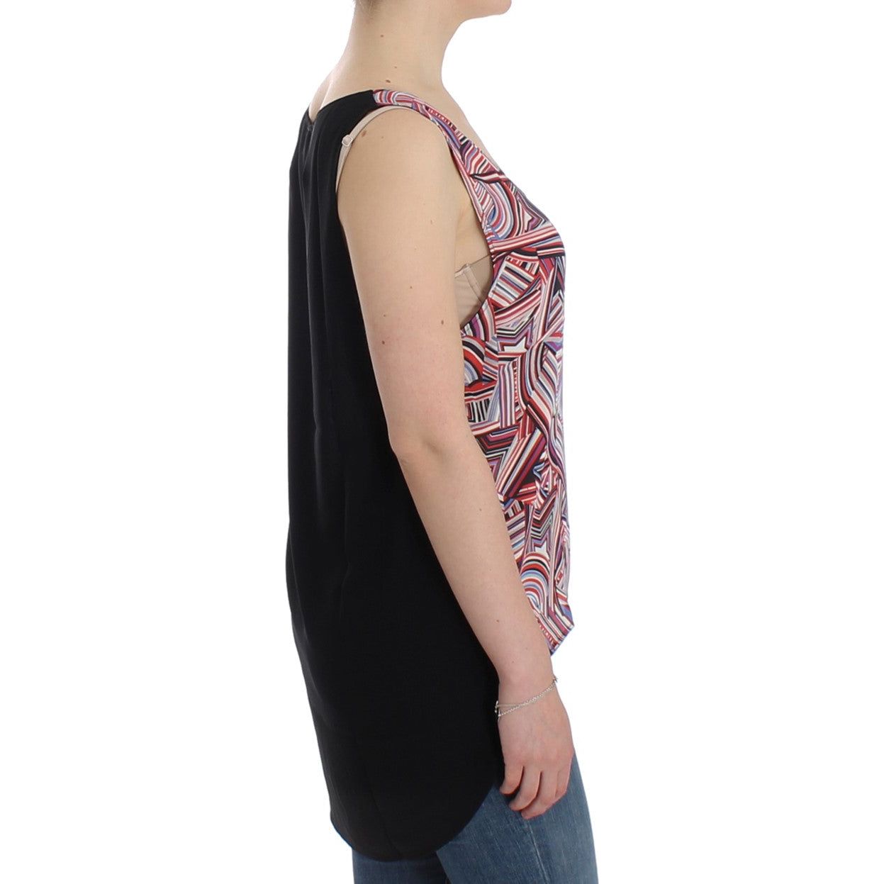 Chic Multicolor Sleeveless Top