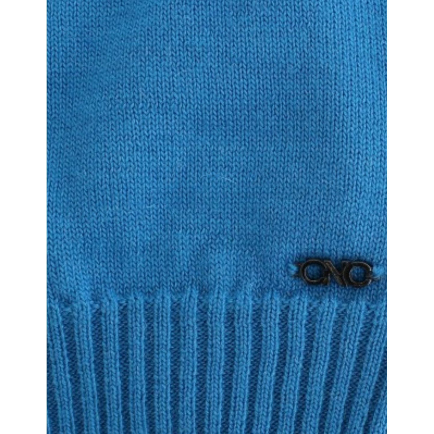 Costume National Cozy Scoop Neck Blue Knit Sweater blue-scoopneck-sweater