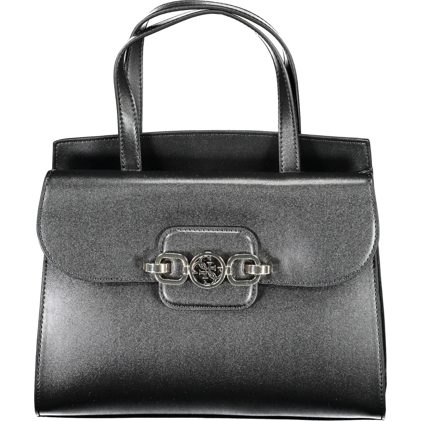 Elegant Black Handbag with Versatile Straps