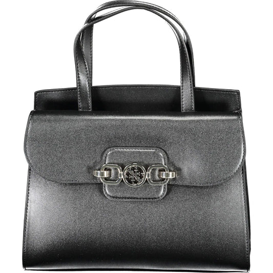 Elegant Black Handbag with Versatile Straps