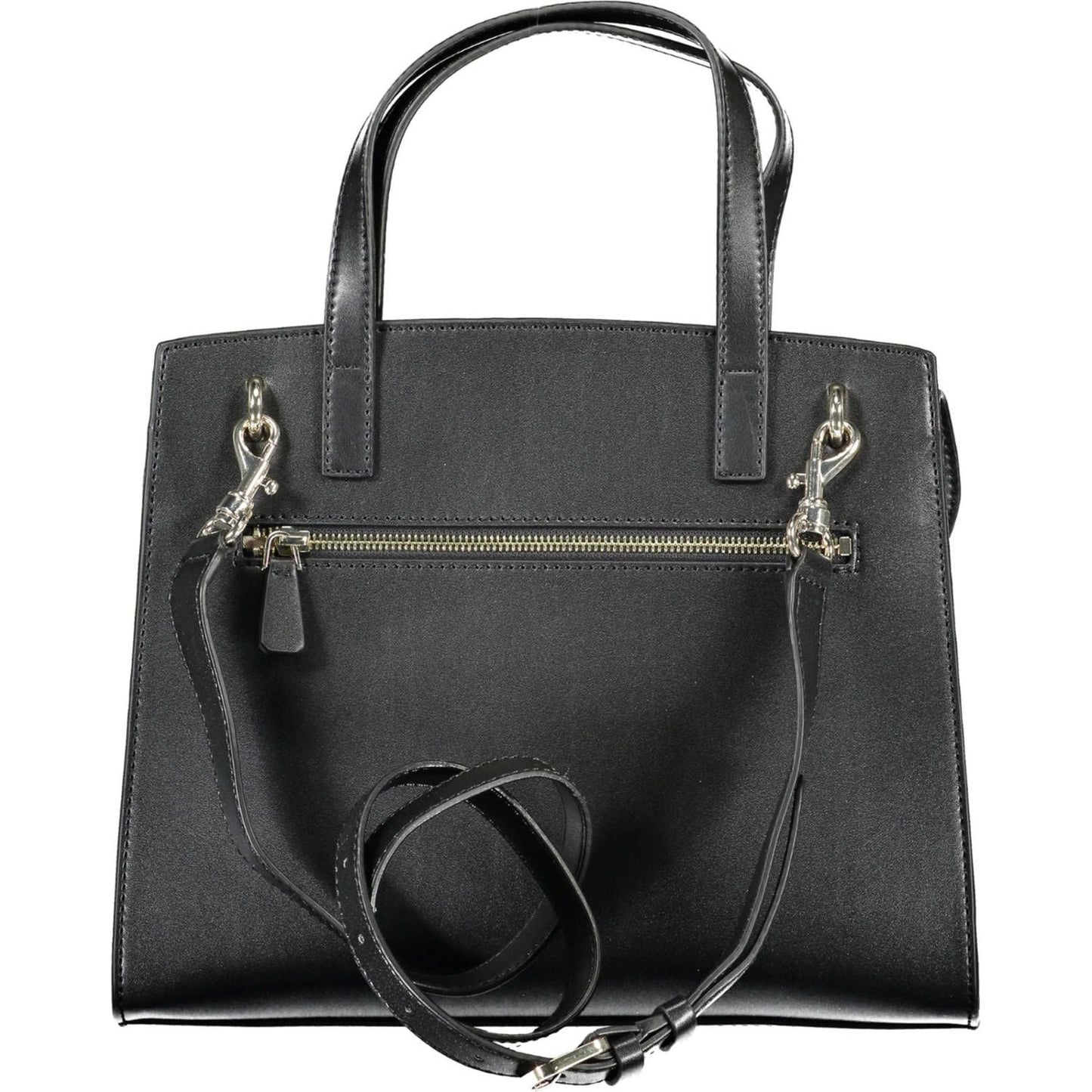 Elegant Black Handbag with Versatile Straps