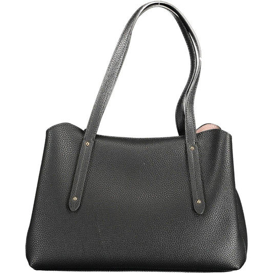 Chic Black Dual-Compartment Handbag