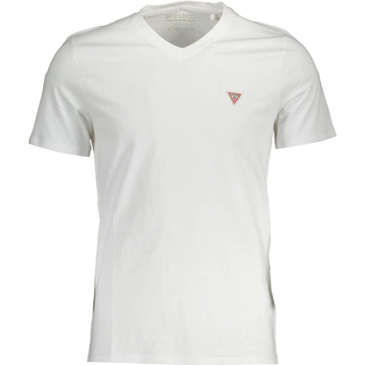 Sleek Slim Fit V-Neck Logo Tee