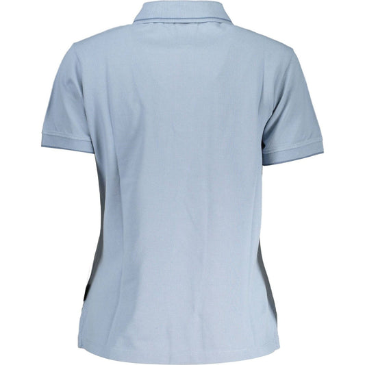 Chic Light Blue Short-Sleeved Polo