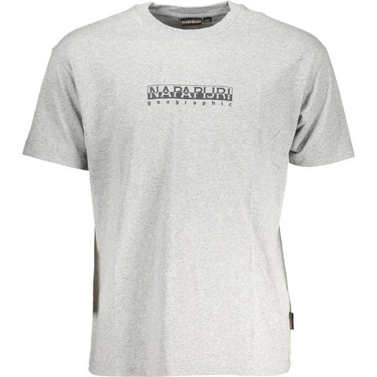 Elegant Gray Logo Tee with Timeless Appeal