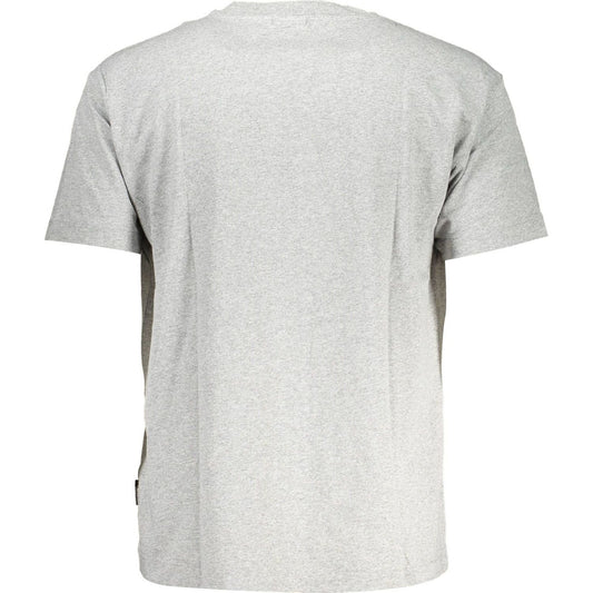 Elegant Gray Logo Tee with Timeless Appeal