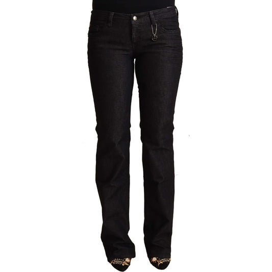 Chic Low Waist Skinny Black Denim Jeans