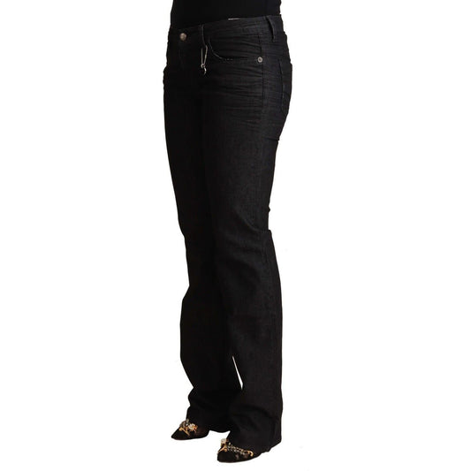 Chic Low Waist Skinny Black Denim Jeans