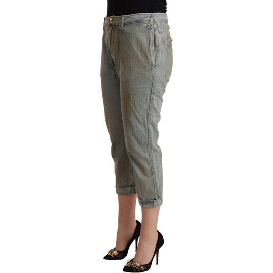 Chic Mid Waist Cropped Skinny Pants CYCLE