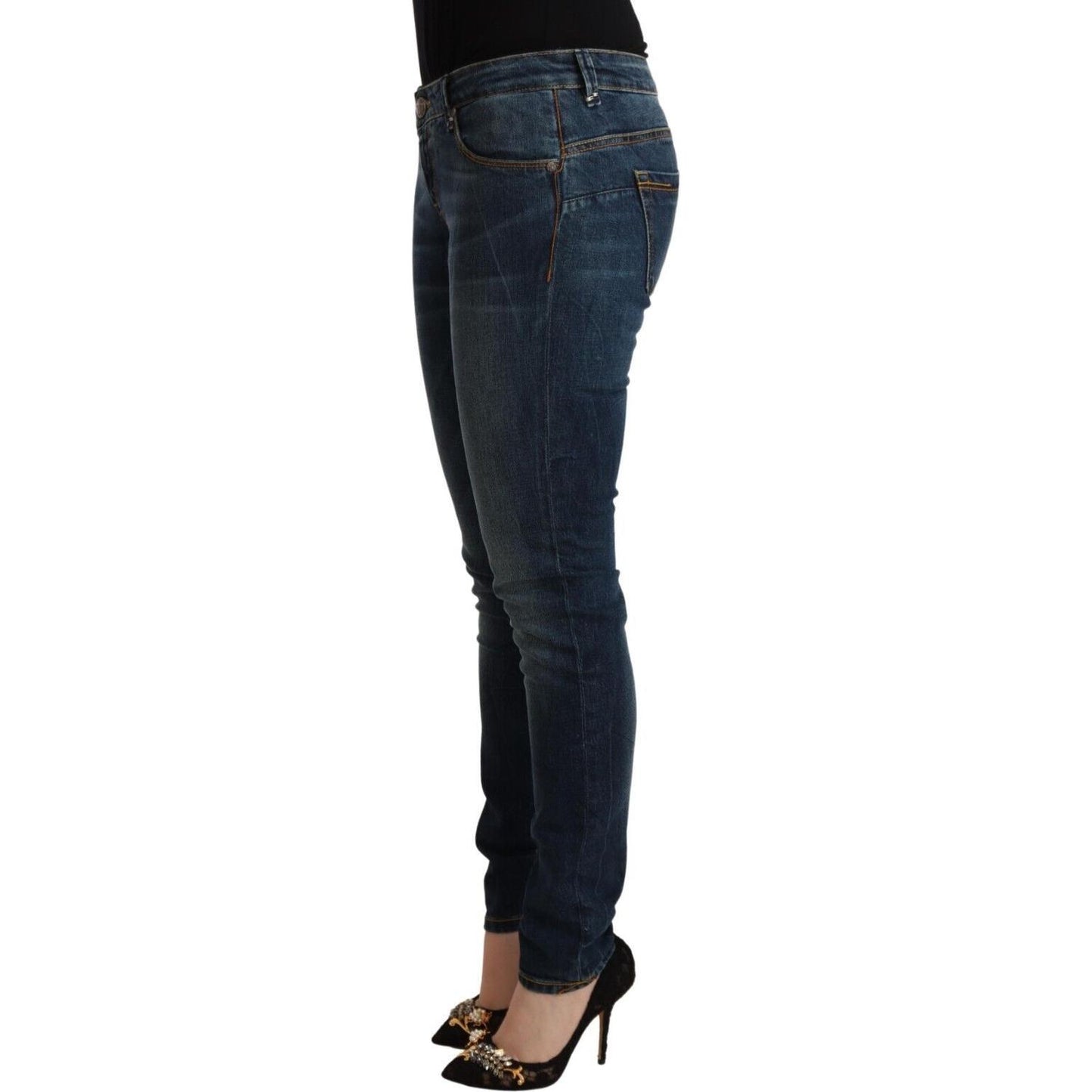 Chic Slim-Fit Low Waist Skinny Jeans