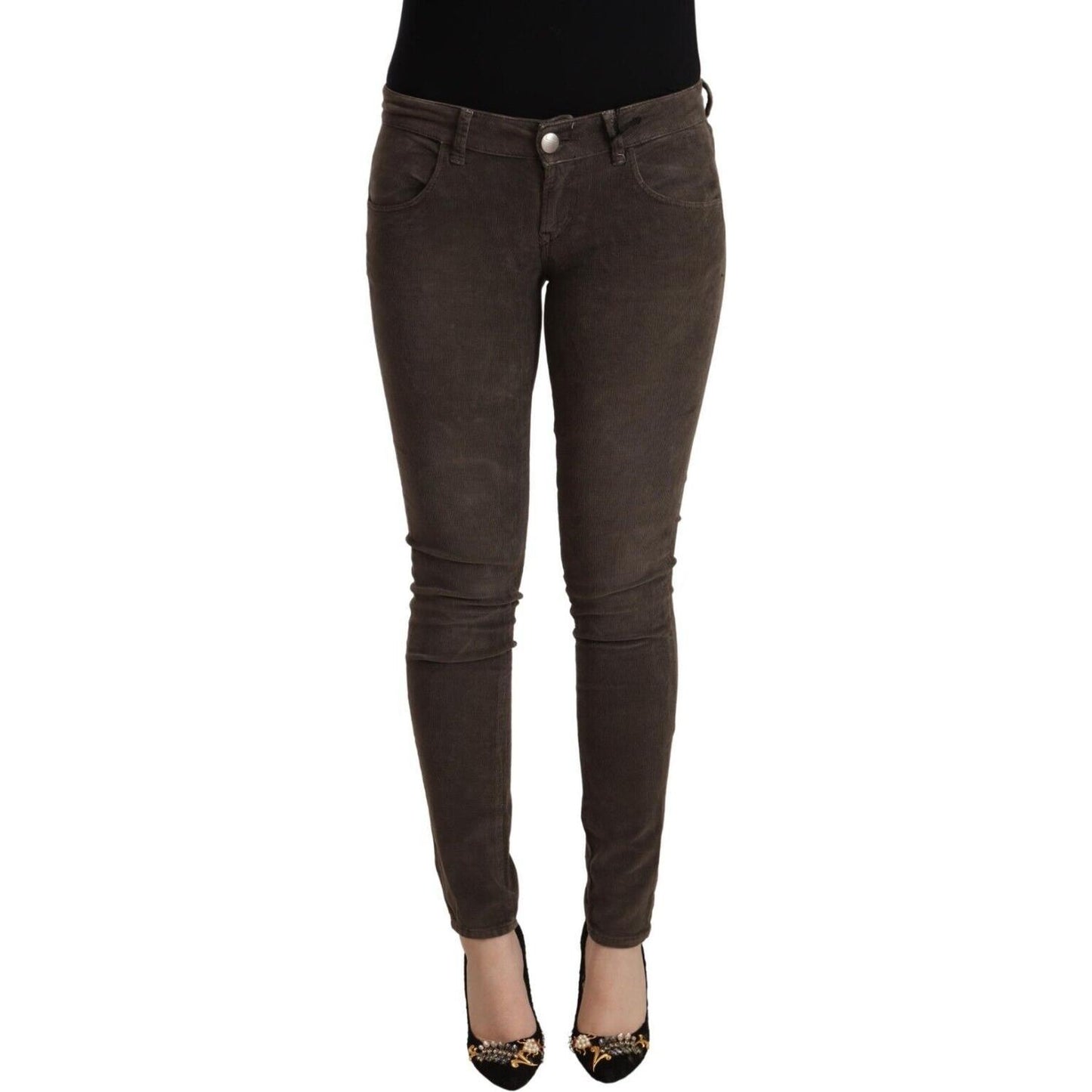 Chic Slim Fit Brown Skinny Jeans