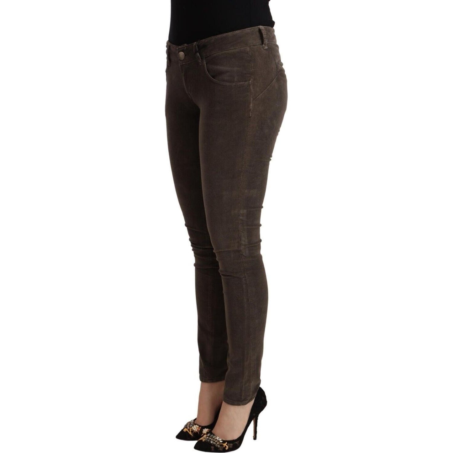 Chic Slim Fit Brown Skinny Jeans