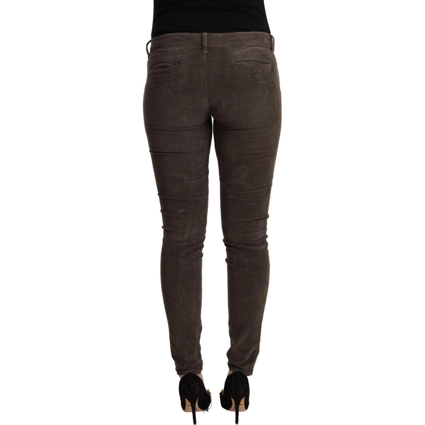 Chic Slim Fit Brown Skinny Jeans