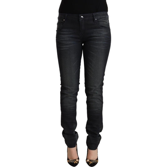 Sleek Black Washed Slim Fit Jeans