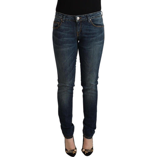 Elegant Slim Fit Low Waist Denim Jeans