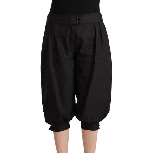 Chic Mid Waist Cropped Harem Pants