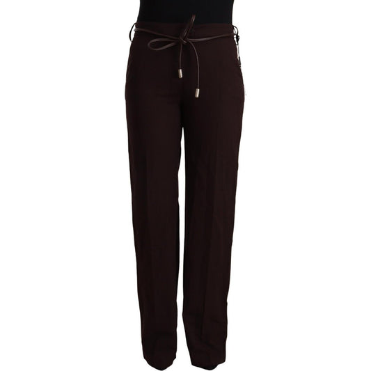 Elegant High Waist Straight Formal Pants