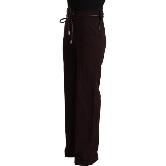 Elegant High Waist Straight Formal Pants Patrizia Pepe