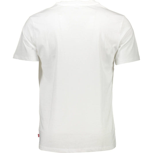 Crisp White Crew Neck Cotton Tee