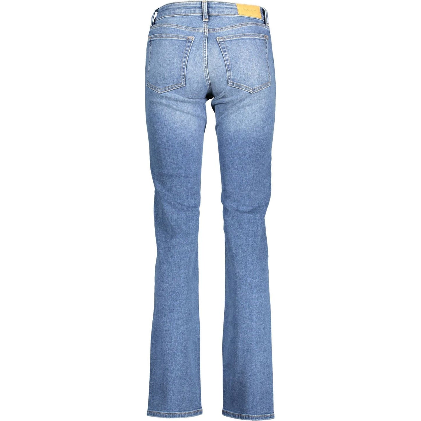 Chic Slim-Fit Faded Blue Jeans