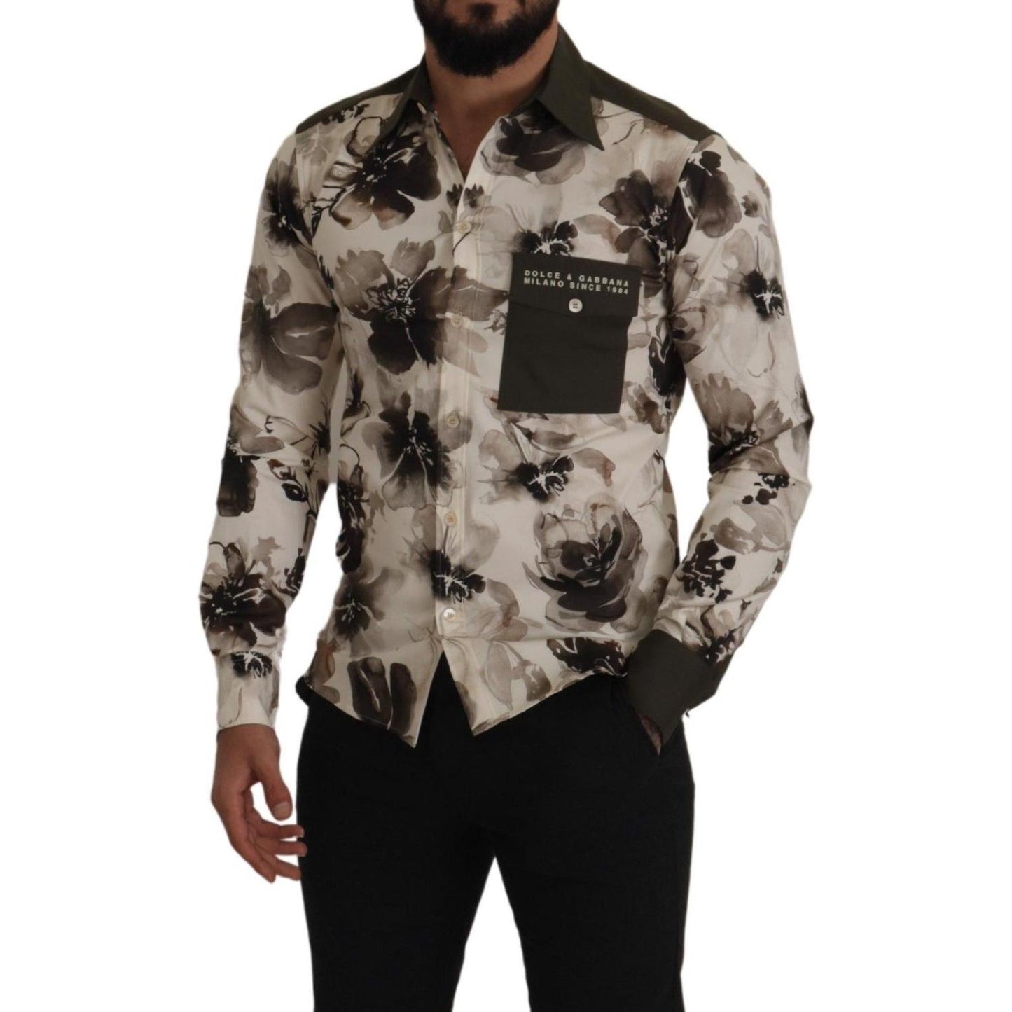 Floral Print Casual Cotton Shirt