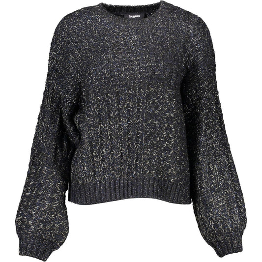 Chic Contrasting Details Round Neck Sweater Desigual