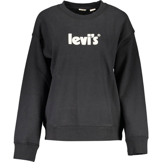 Chic Black Cotton Logo Sweatshirt Levi's