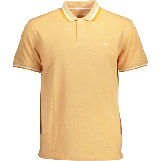 Harmont & Blaine Vibrant Orange Regular Fit Polo Shirt with Logo Harmont & Blaine