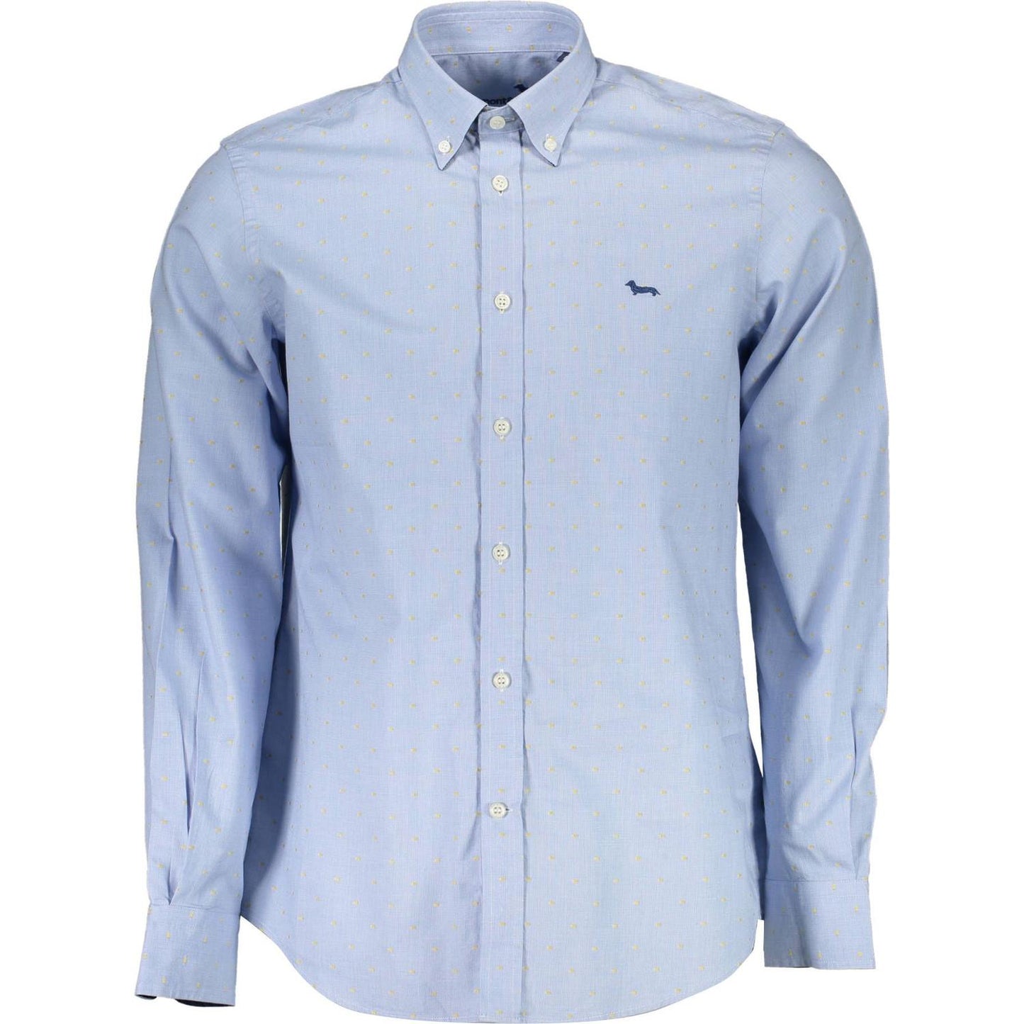 Elegant Light Blue Long Sleeve Button-Down Shirt