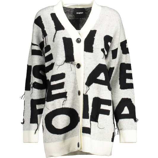 Elegant Contrast Detail Cardigan Desigual