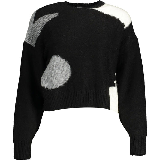 Chic Contrasting Long Sleeve Sweater Desigual