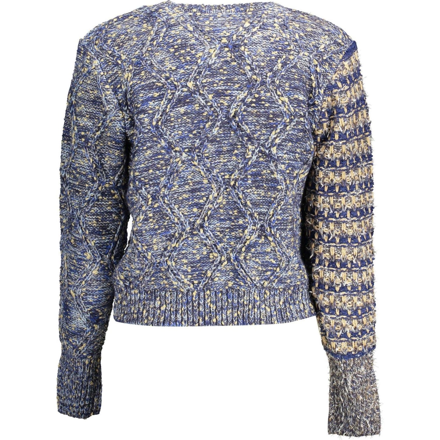 Eclectic Blue Contrast Detail Sweater